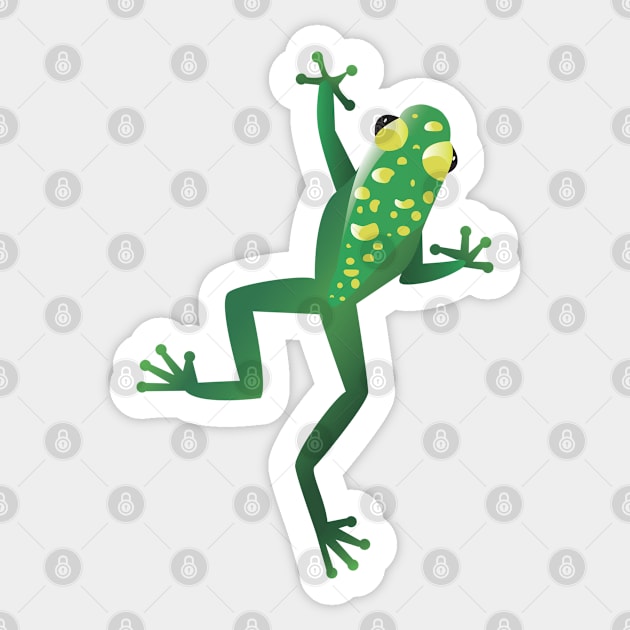 Frog - Sticky Green Frog Sticker by KC Happy Shop